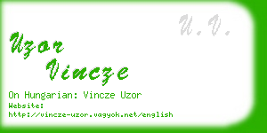 uzor vincze business card